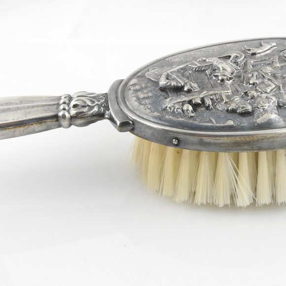 Vintage Hans Jensen Danish Silver Plated Brush Set #8199 - Picture 8 of 12
